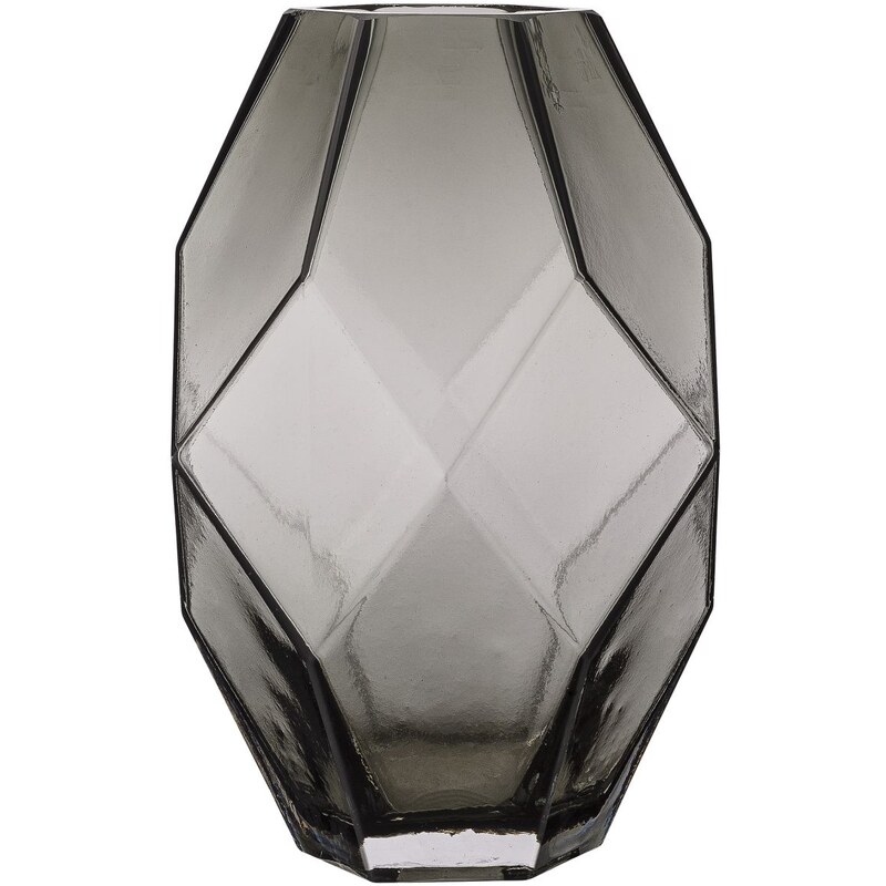 40 Skleněná váza Geometric Grey