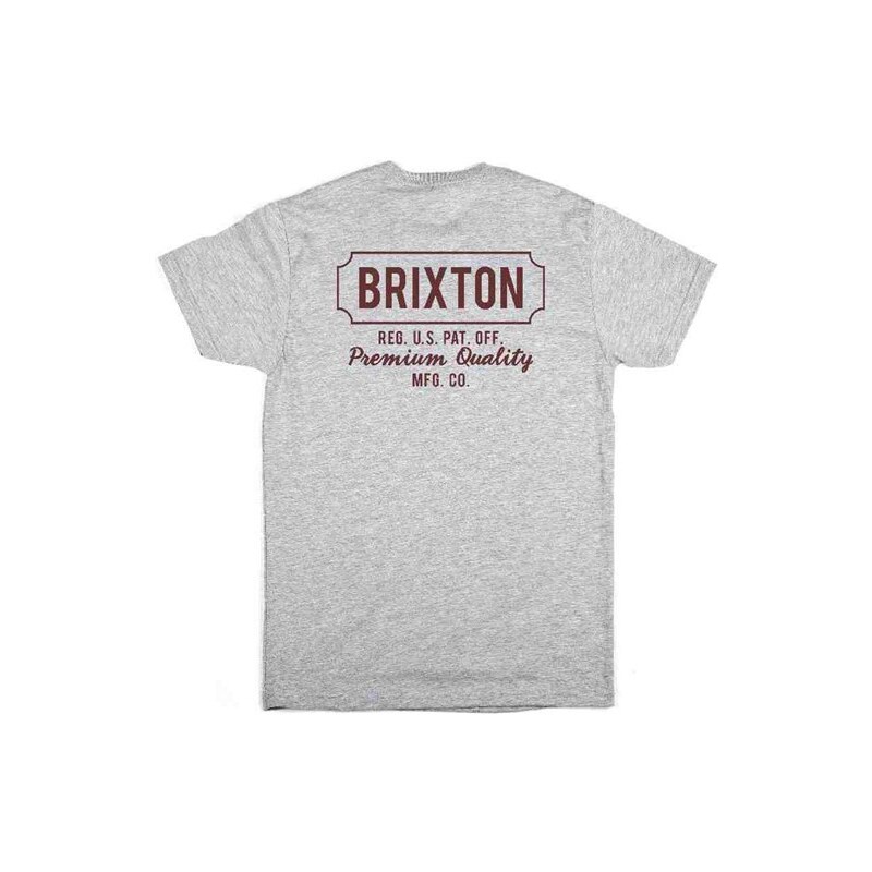 triko BRIXTON - Russel Stnd Heather Grey (0304)