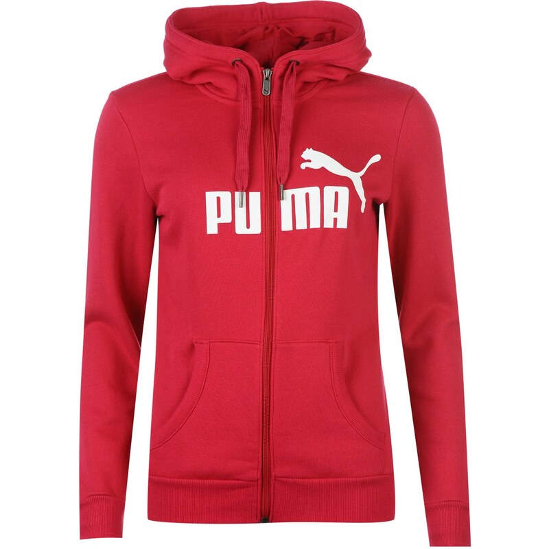 Puma No1 Logo Full Zip Hoody Womens, pink