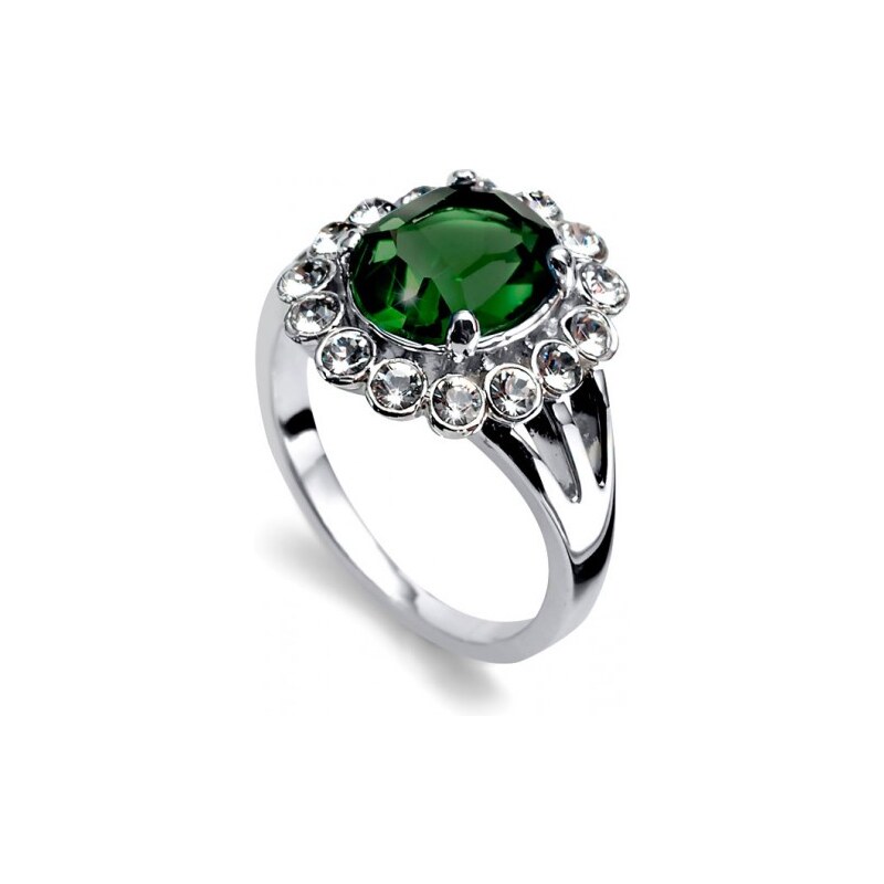 Oliver Weber Prsten Genuine Emerald 2498-205 54 mm