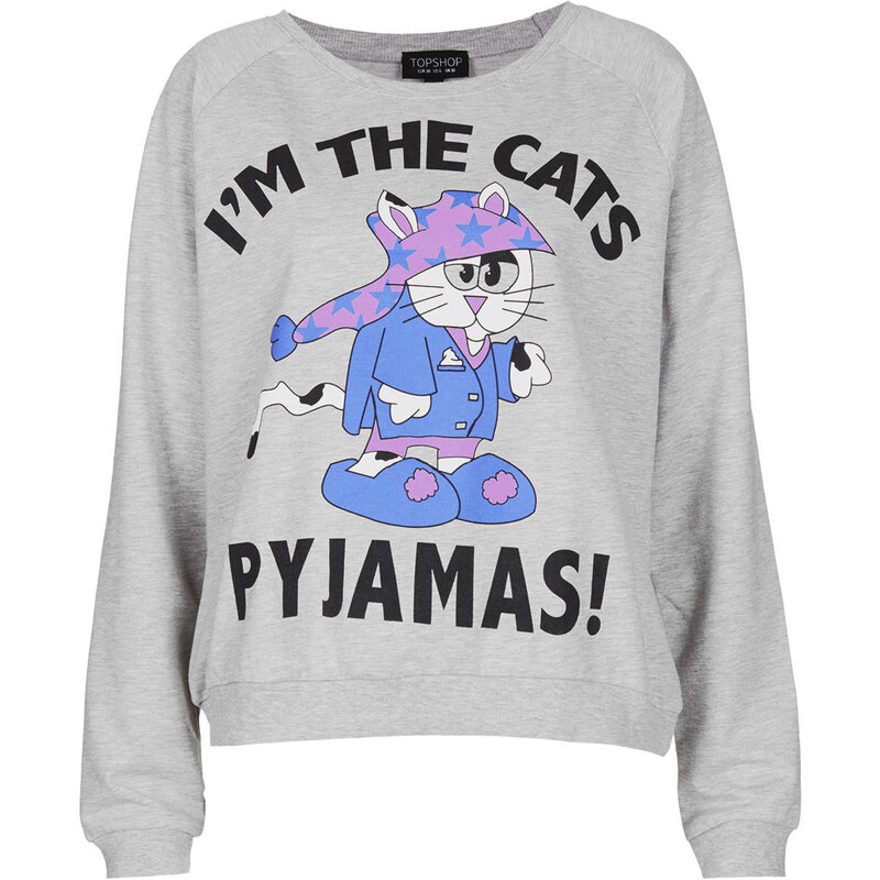Topshop Cats Pyjamas Loungewear Top