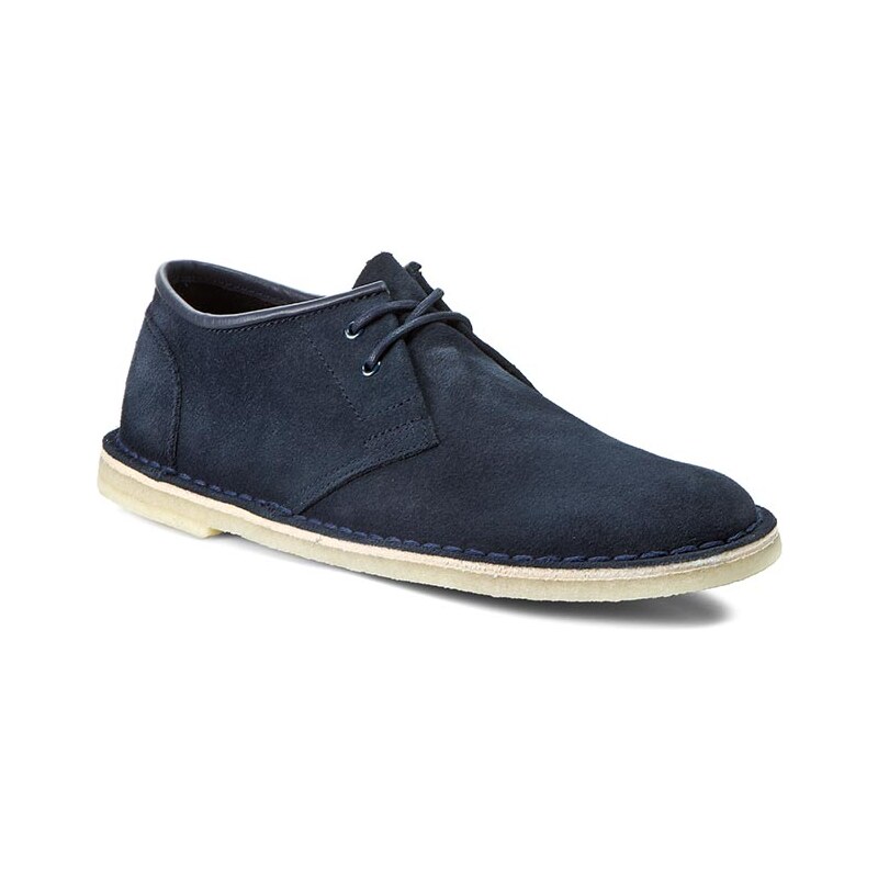 Polobotky CLARKS - Jink 261052147 Navy Suede