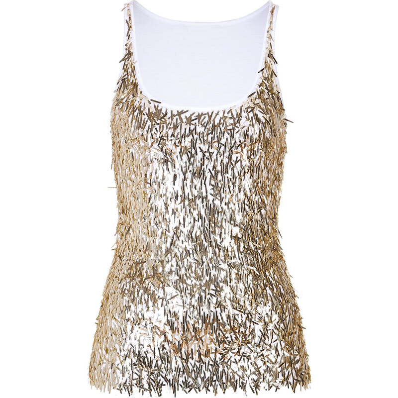 Dsquared2 Cotton Metal Fringe Tank Top