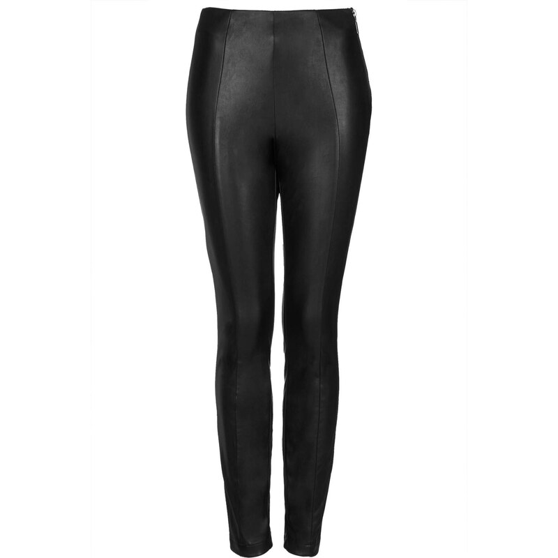 Topshop Super Soft Leather Look Skinny Trousers