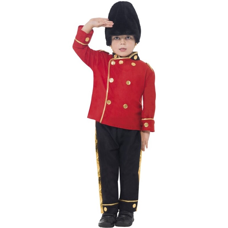 Smiffys Dětský kostým Britský strážník - 4 - 6 roků