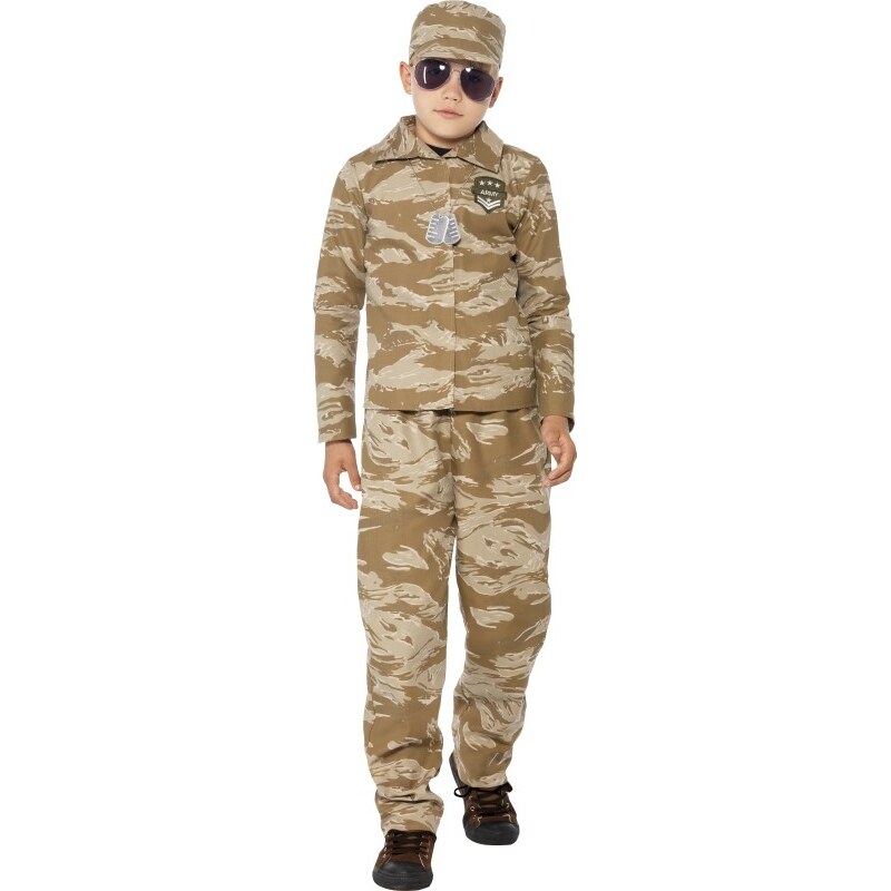 Smiffys Maskáčová uniforma - 10 - 12 roků