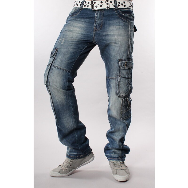 M. SARA kalhoty pánské 8036 kapsáče jeans džíny