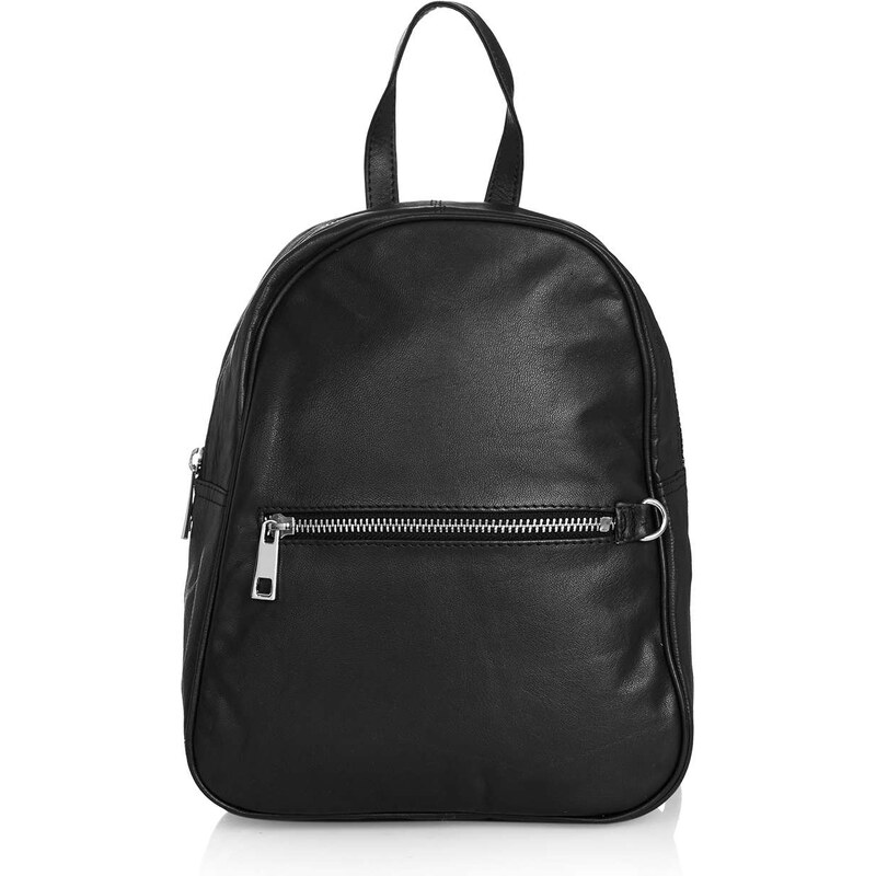 Topshop Clean Leather Backpack