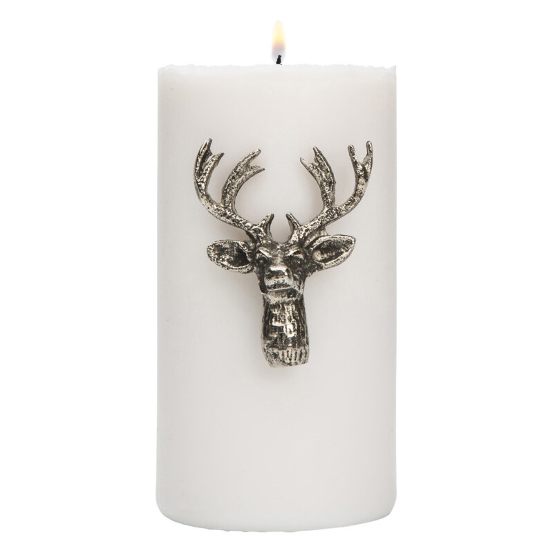 Ozdoba na svíčku Deer Silver