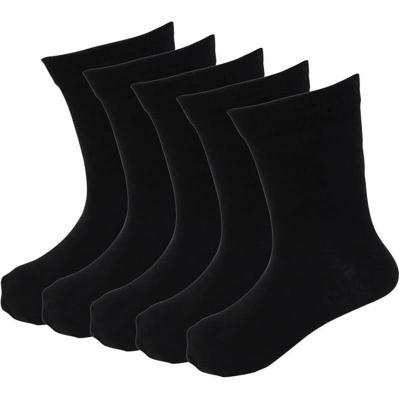 Ponožky Firetrap Blackseal Multipack of Plain pán. černá