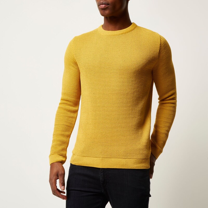 RI Tmavě žlutý svetr