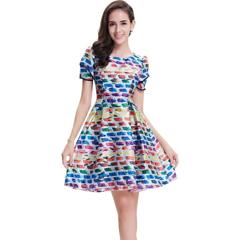 Ever-Pretty společenské šaty Duhovka, multicolor