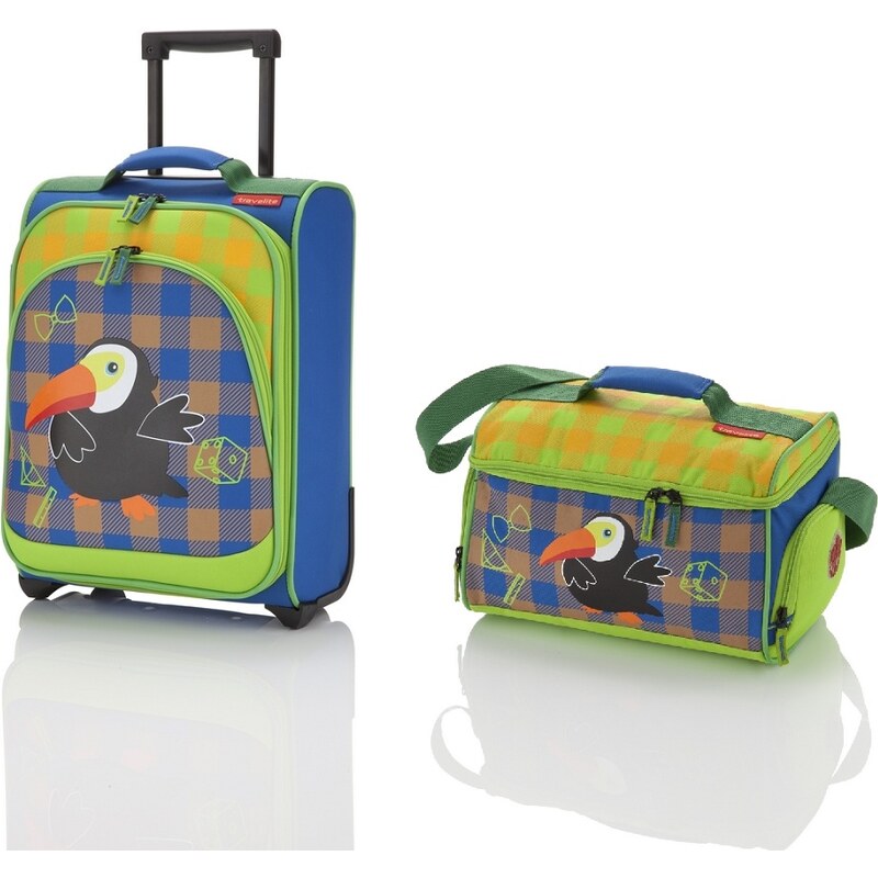 Travelite Youngster – dětská sada kufru a cestovní tašky Toucan