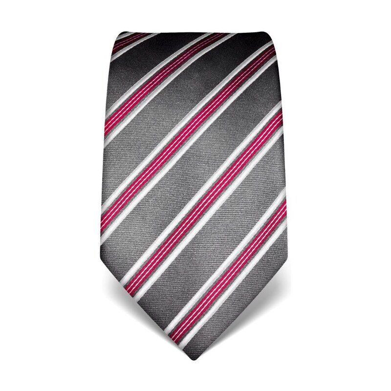 Elegantní kravata Vincenzo Boretti 21954 - šedá s pruhem