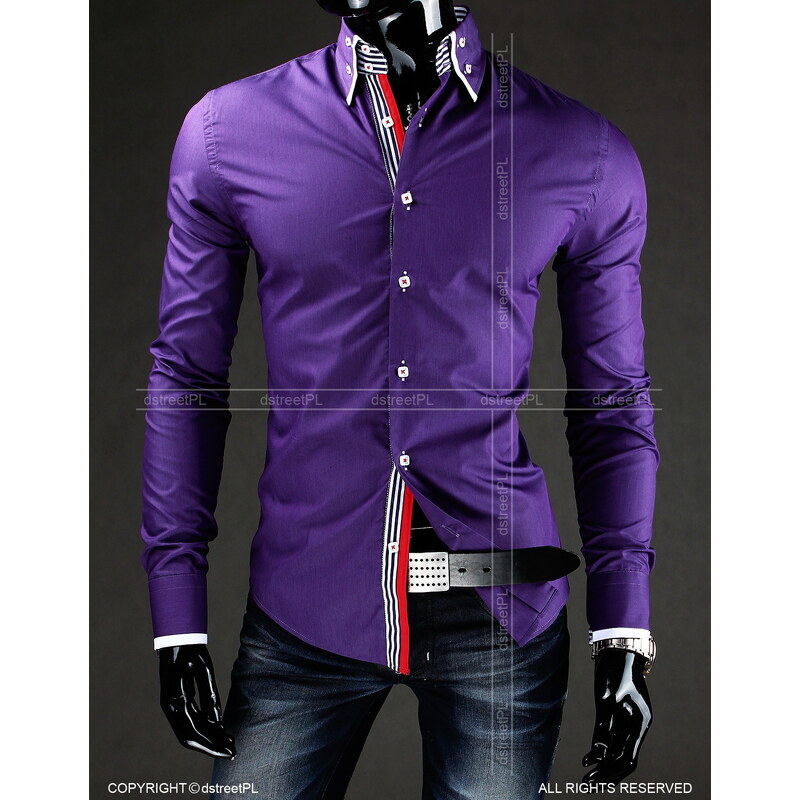 streetIN Pánská košile - fialová Velikost: M