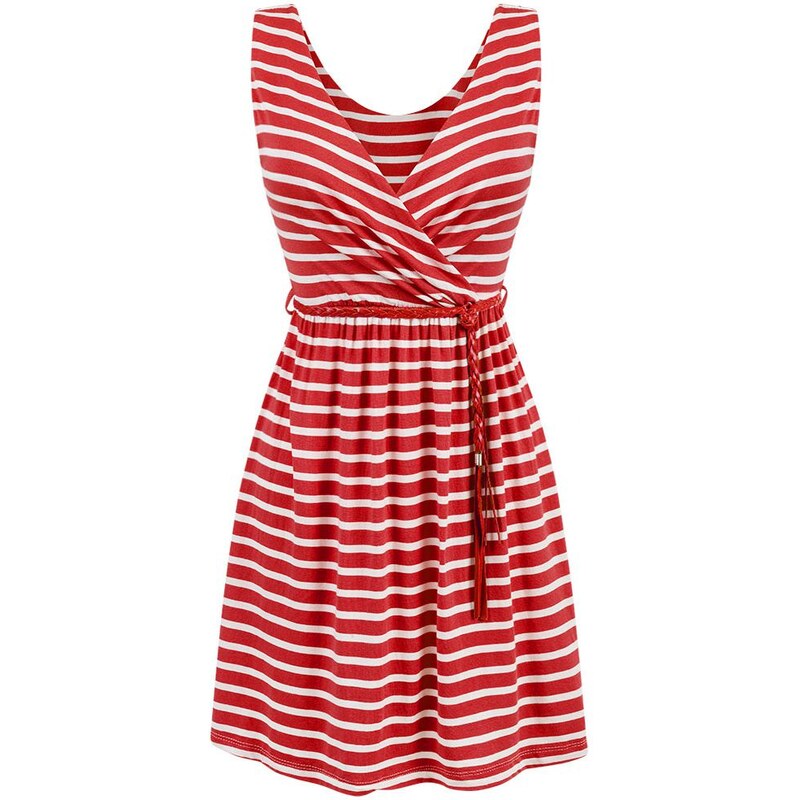 streetIN Dámské šaty - červeno-bílá Velikost: Univerzální