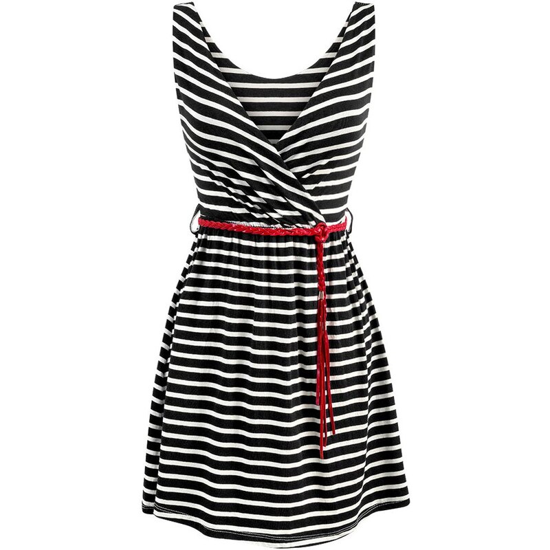 streetIN Dámské šaty - černo-bílá Velikost: Univerzální