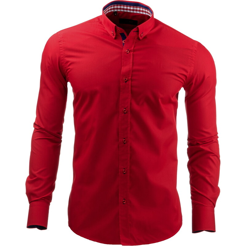Červená pánská košile Velikost: XL