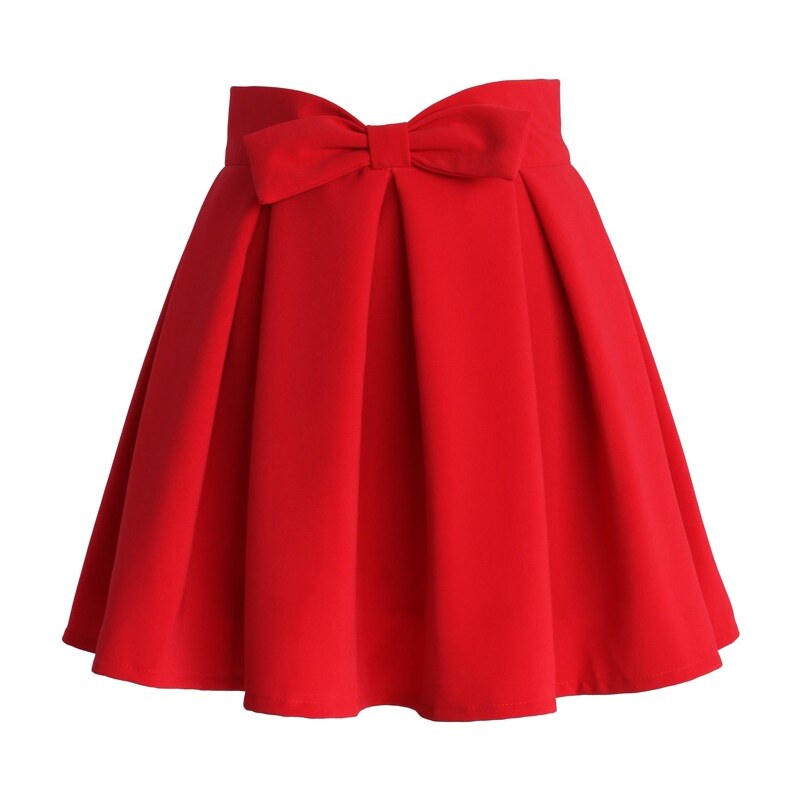 CHICWISH Dámská sukně Ruby červená