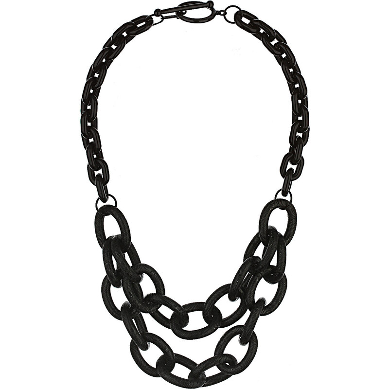 Topshop Black Link Chain Necklace