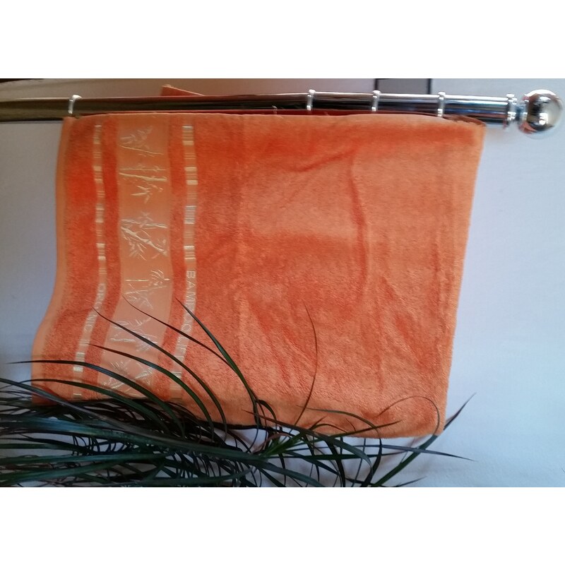 Bambusový ručník Ariatex 50x90 cm oranžová