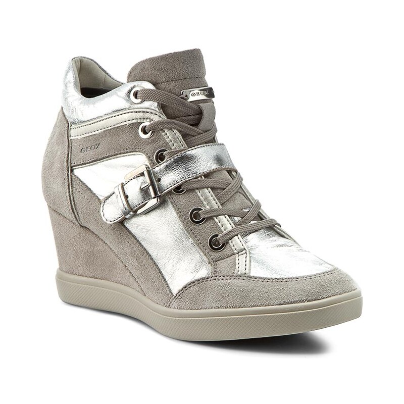Sneakersy GEOX - D Eleni C D6267C 0KY22 C0898 Silver/Lt Grey