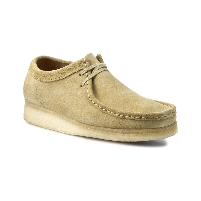Polobotky CLARKS - Wallabee 261037607 Maple Suede