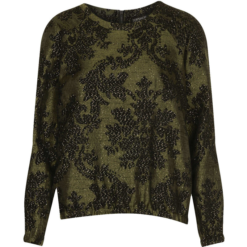 Topshop Vinyl Jacquard Sweat