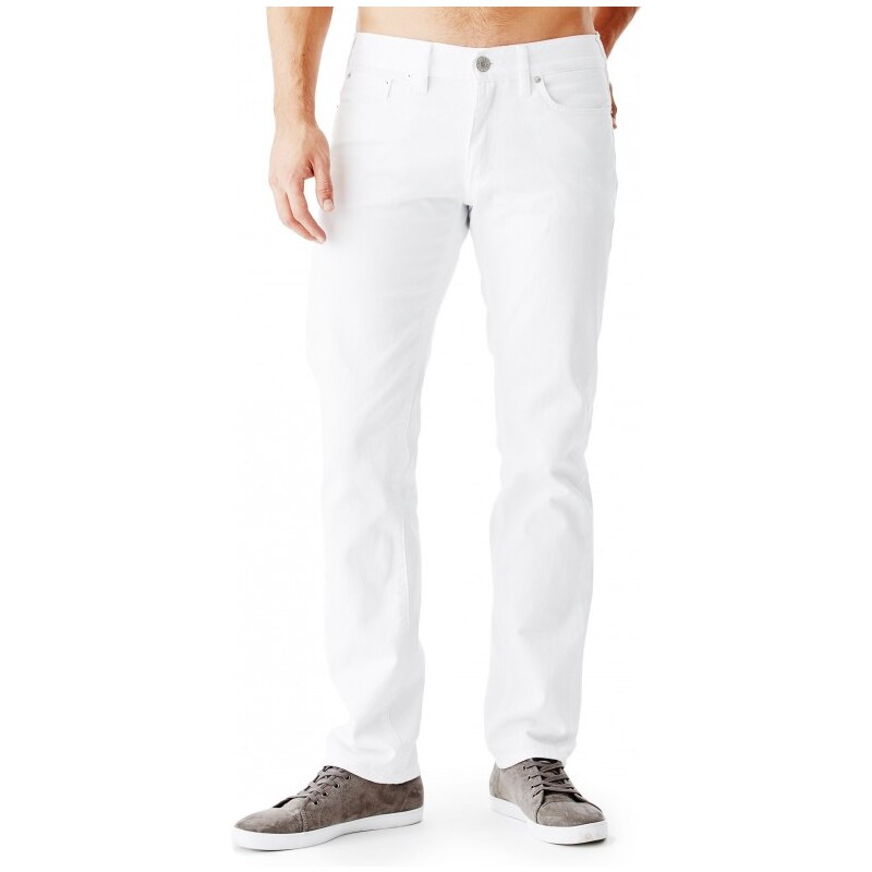 GUESS GUESS Korbin Slim Jeans in Brycen Wash - white 32"