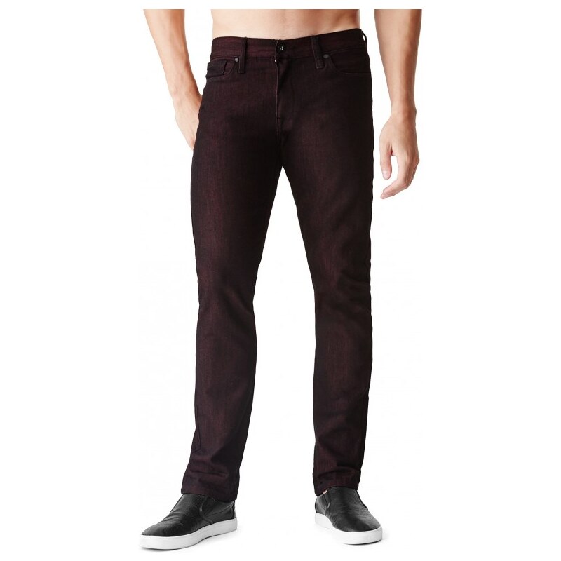 GUESS Brent Colored Slim Straight Jeans - marron - inseam 32