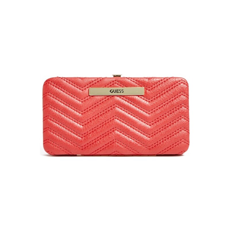 GUESS GUESS Cleopatra Framed Quilted Wallet - red