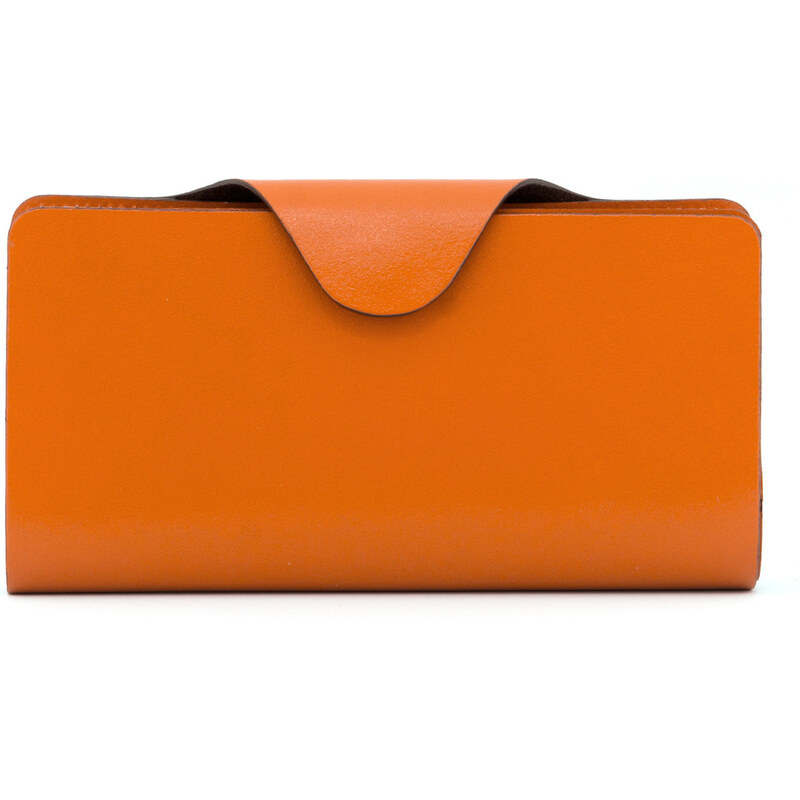 Velká dámská kožená peněženka z pravé kůže Yoshi oranžová