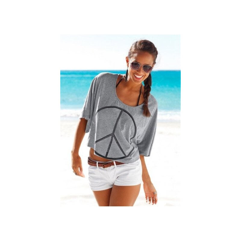 Značkové pohodlné plážové triko, VENICE BEACH (vel.32/34 skladem) 32/34 šedá SKLADEM, dopravné zdarma!