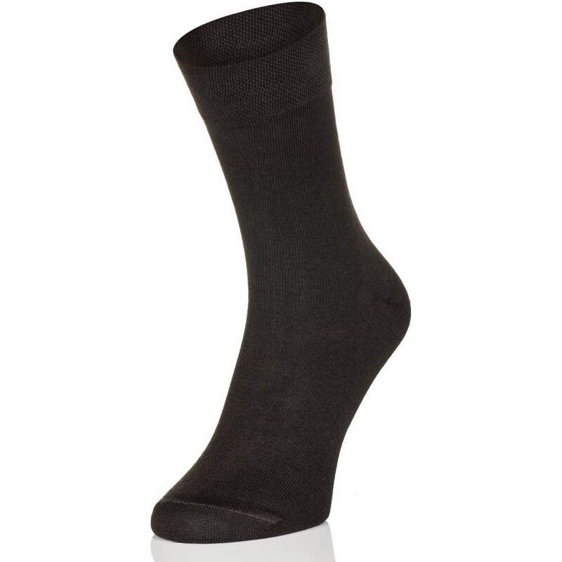 Envie Pánské tmavě hnědé ponožky MG01