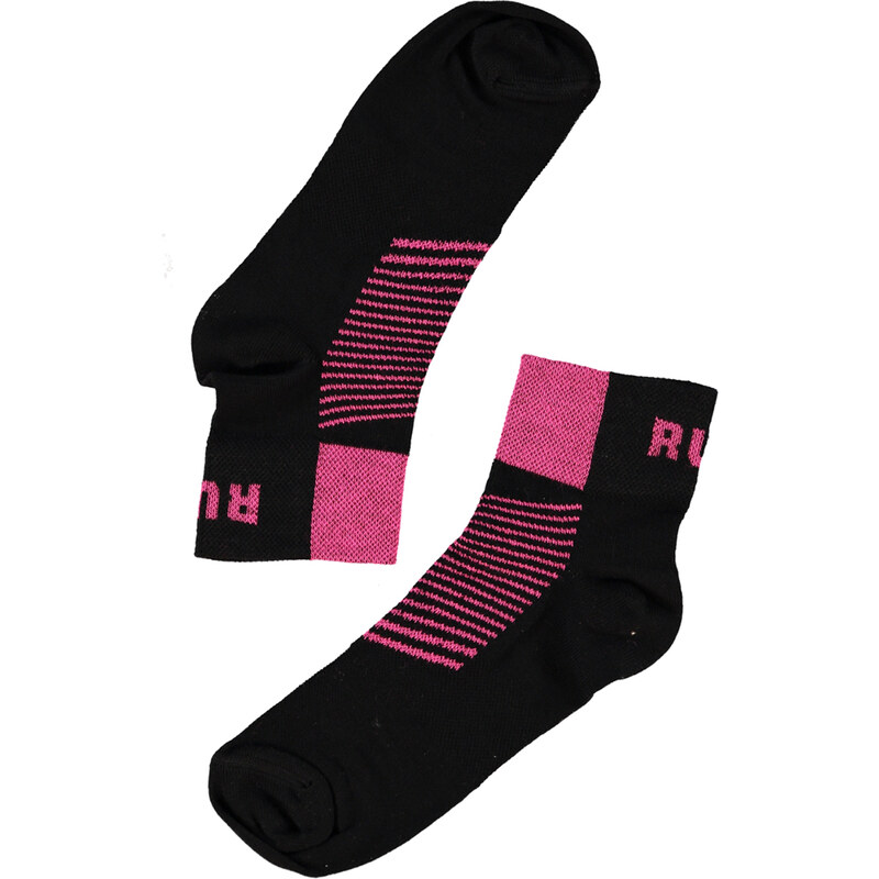 Envie Dámské černo-růžové ponožky Capsle