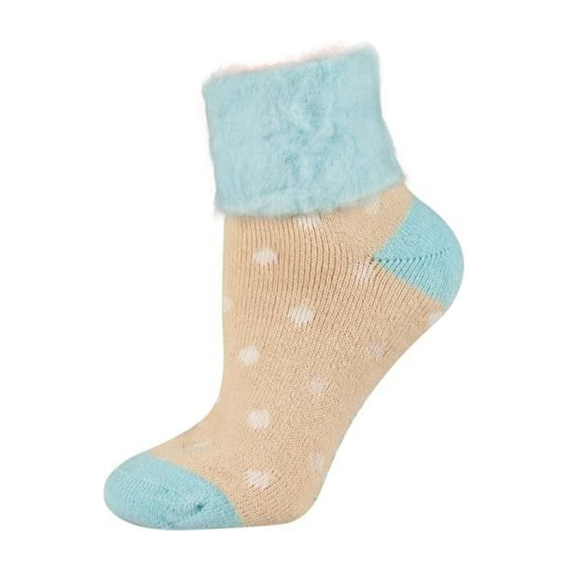 SOXO Dámské světle modré ponožky Patterns