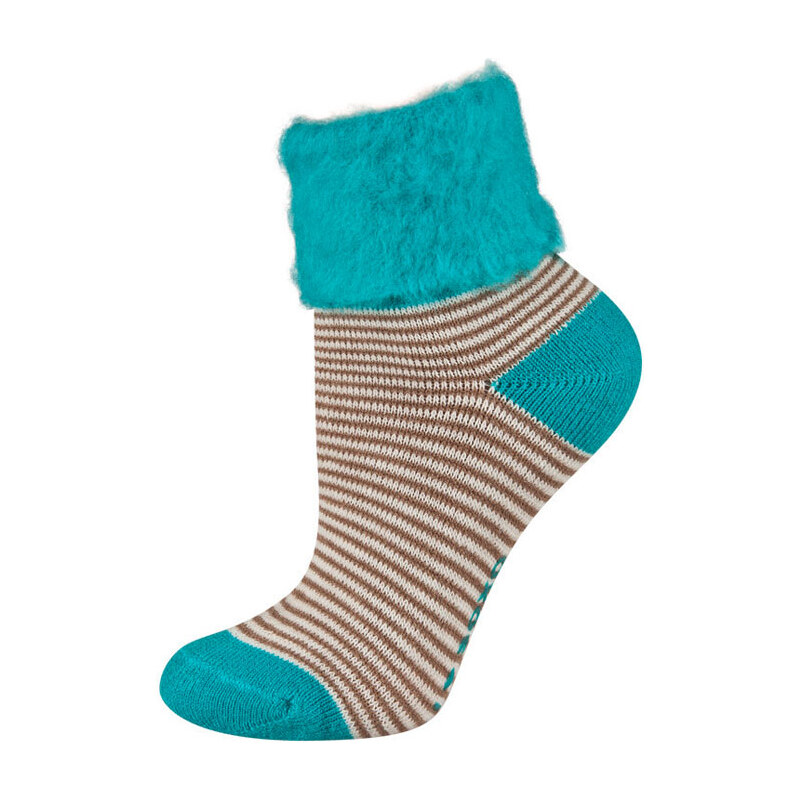 SOXO Dámské tyrkysové ponožky Patterns