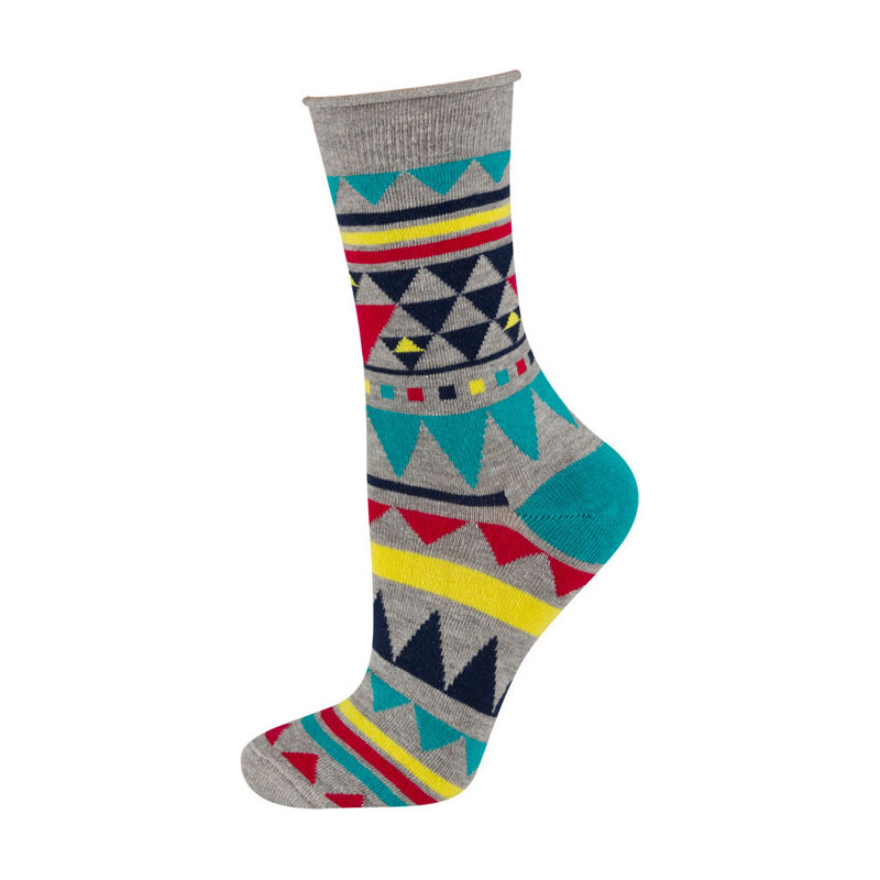 SOXO Dámské vícebarevné ponožky Aztec