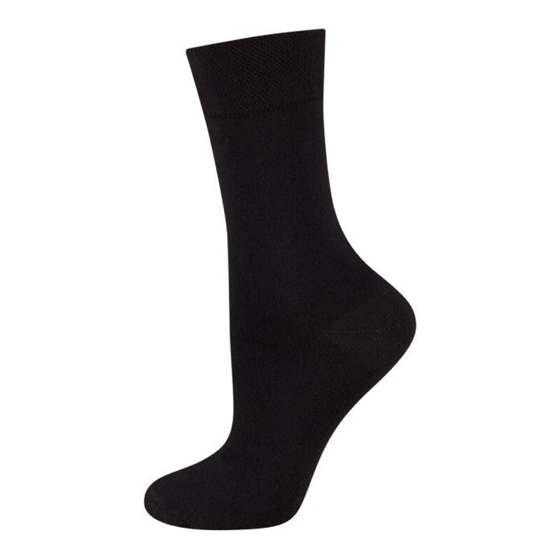 SOXO Dámské černé ponožky s iónmi stříbra Dr. Sox