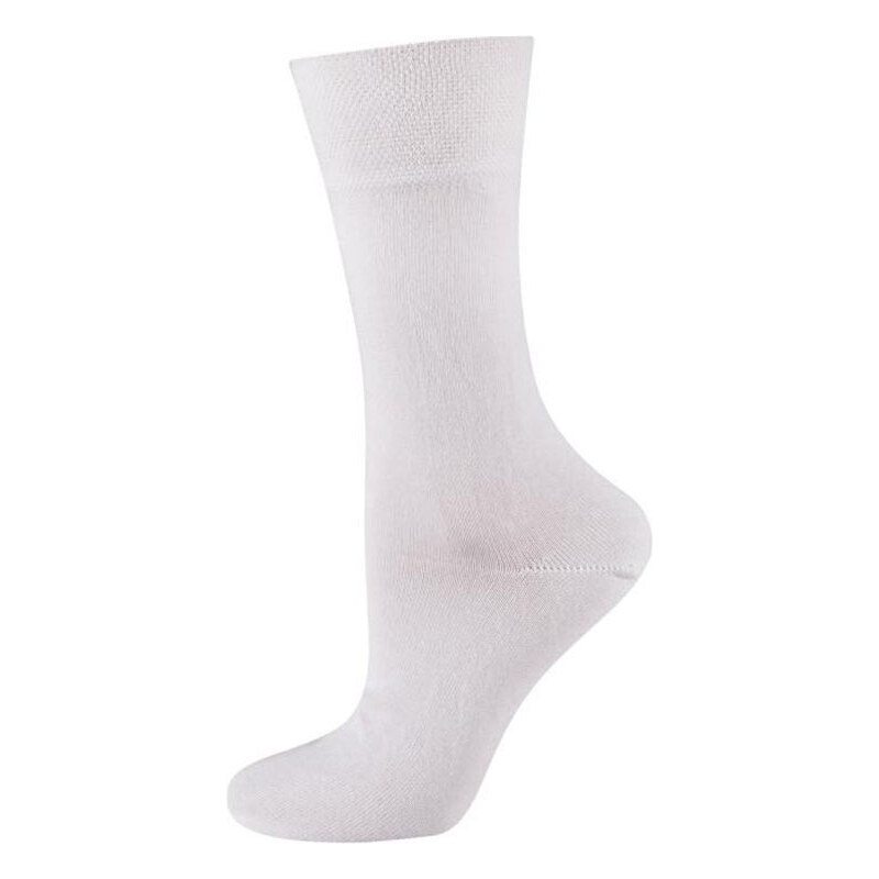 SOXO Dámské bílé ponožky s iónmi stříbra Dr. Sox
