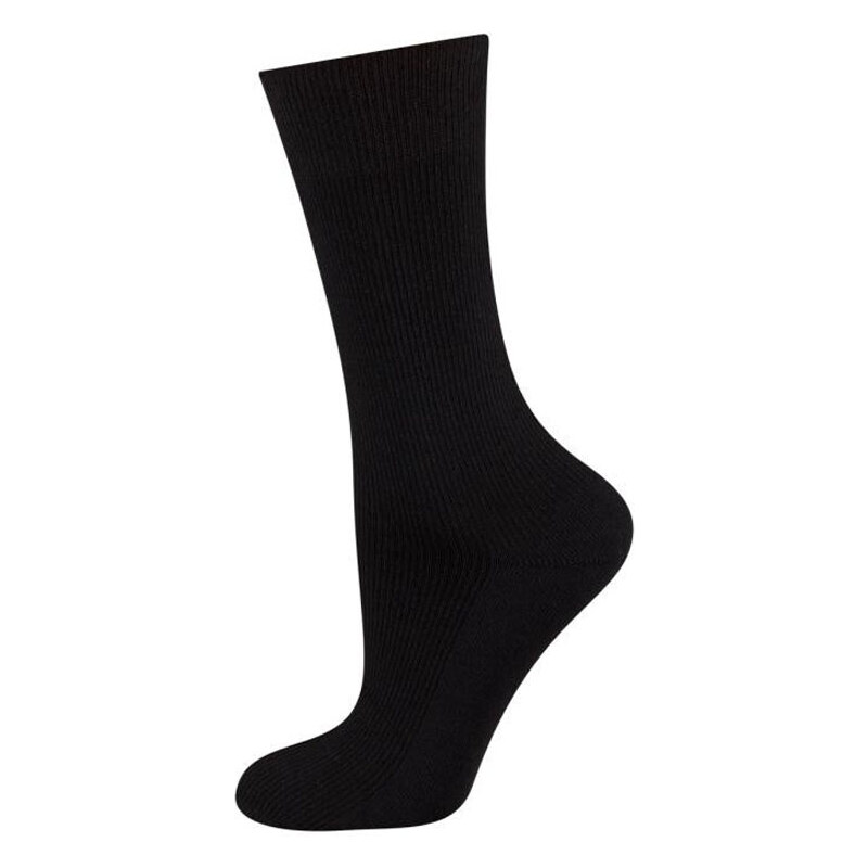 SOXO Dámské černé ponožky pro diabetiky Valo