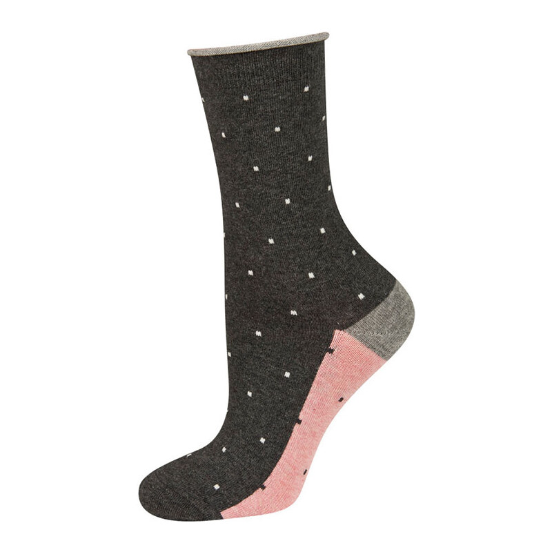 SOXO Dámské tmavě šedé ponožky Milena