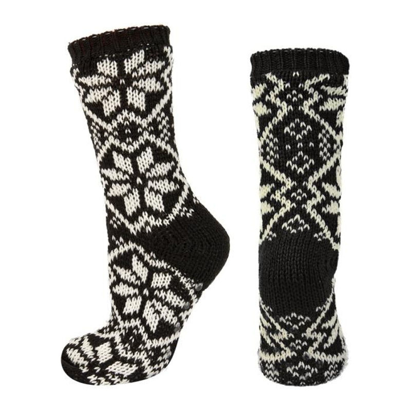 SOXO Dámské černé pletené ponožky Nordic