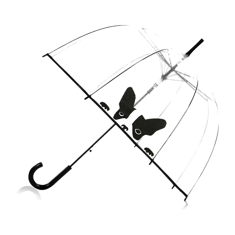 4LCK Transparentní deštník Rainy Dog