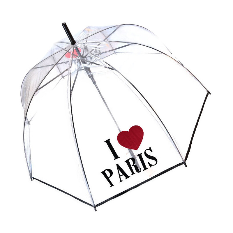 Tom&Eva Transparentní deštník I love Paris