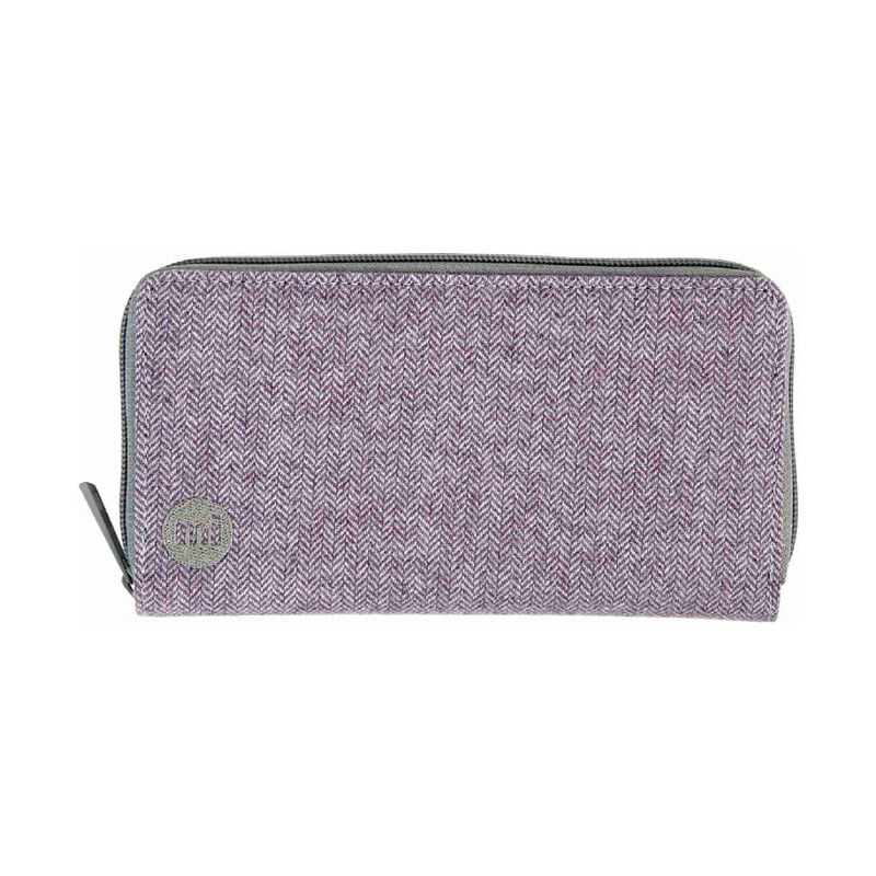 Mi-Pac Šedo-fialová peněženka Herringbone