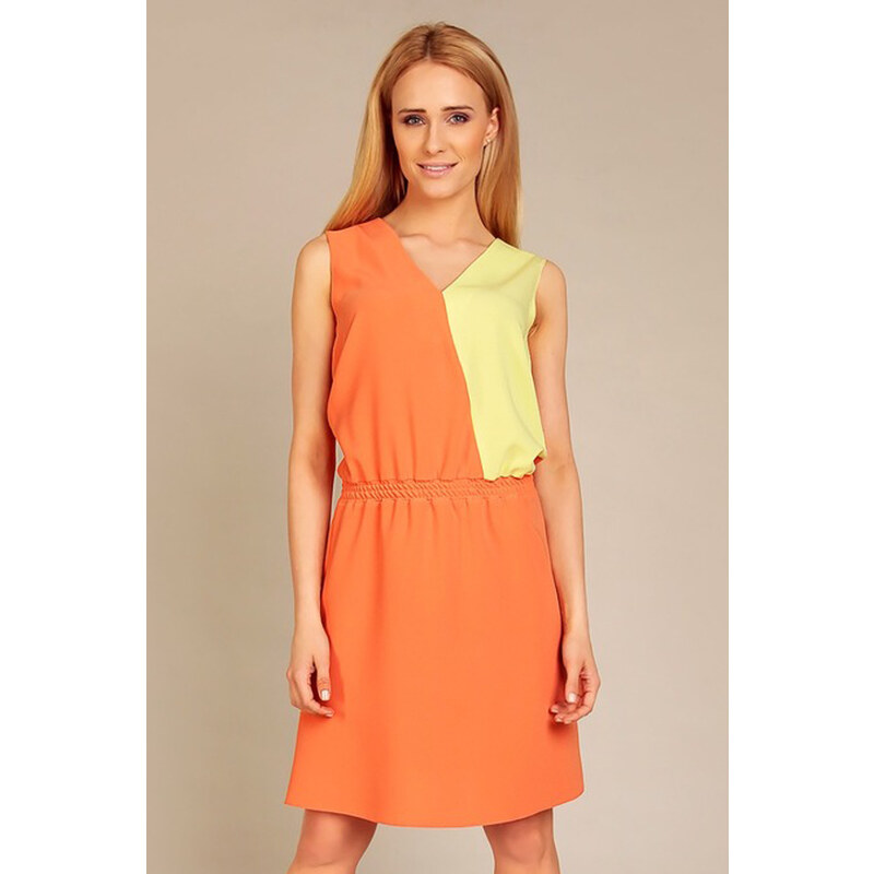 Karen Styl Oranžové šaty G19