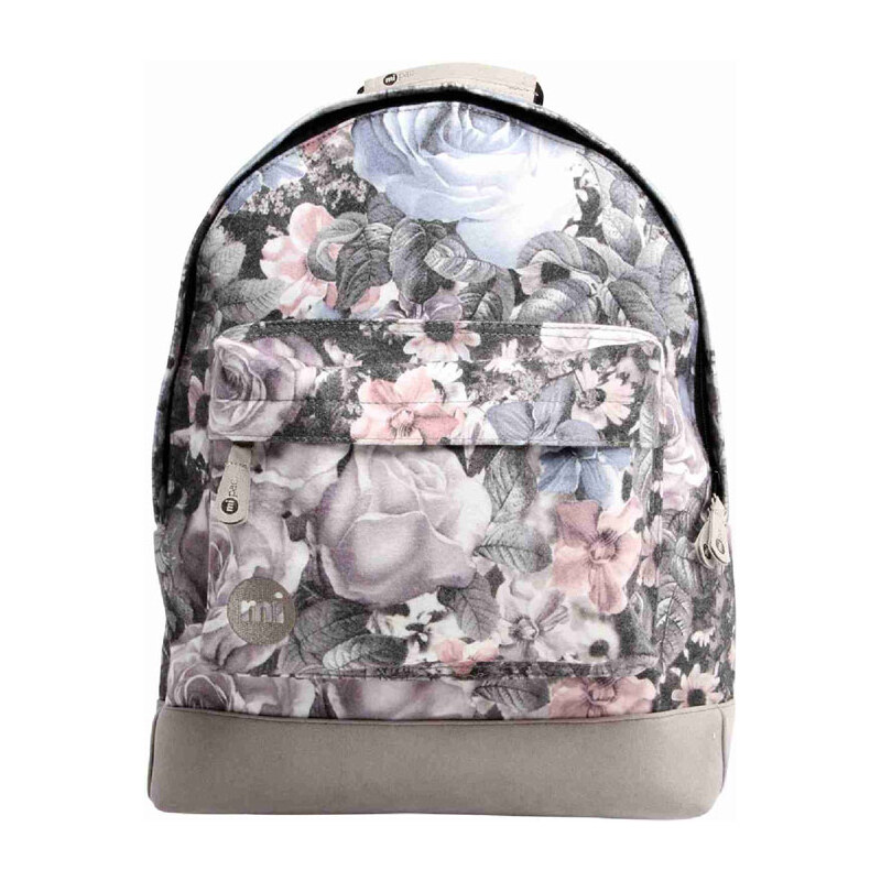Šedý květovaný batoh Mi-Pac Winter Floral