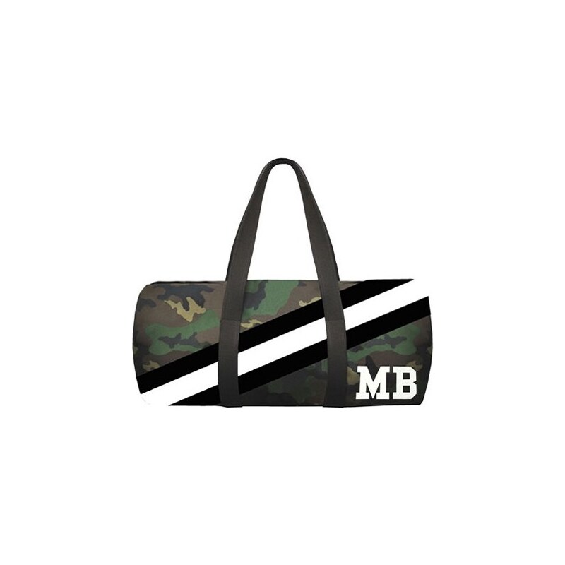 Army válec Mia Bag - černý pás, Barva černá