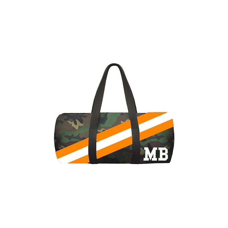 Army válec Mia Bag - oranžový pás, Barva oranžová